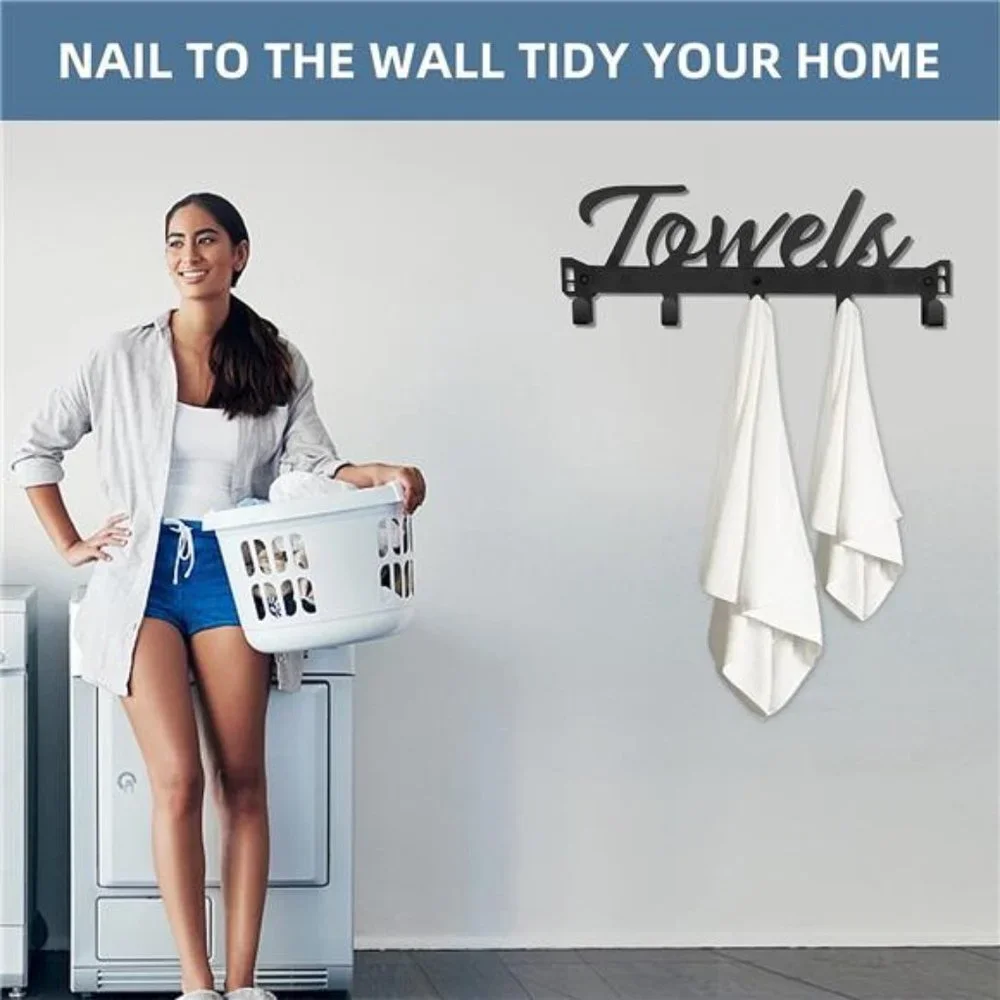 Over The Door Hooks Towel Rack for Bathroom Towel Holder for Hanging Heavy Duty